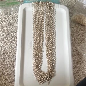 Elegant Silver Beaded Necklace